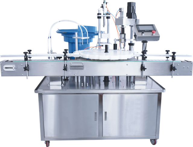 Fully Automatic Turntable Filling Machine with Cap Drop and Cap Screw Integration