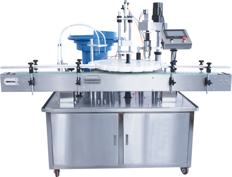 Fully Automatic Turntable Filling Machine with Cap Drop and Cap Screw Integration