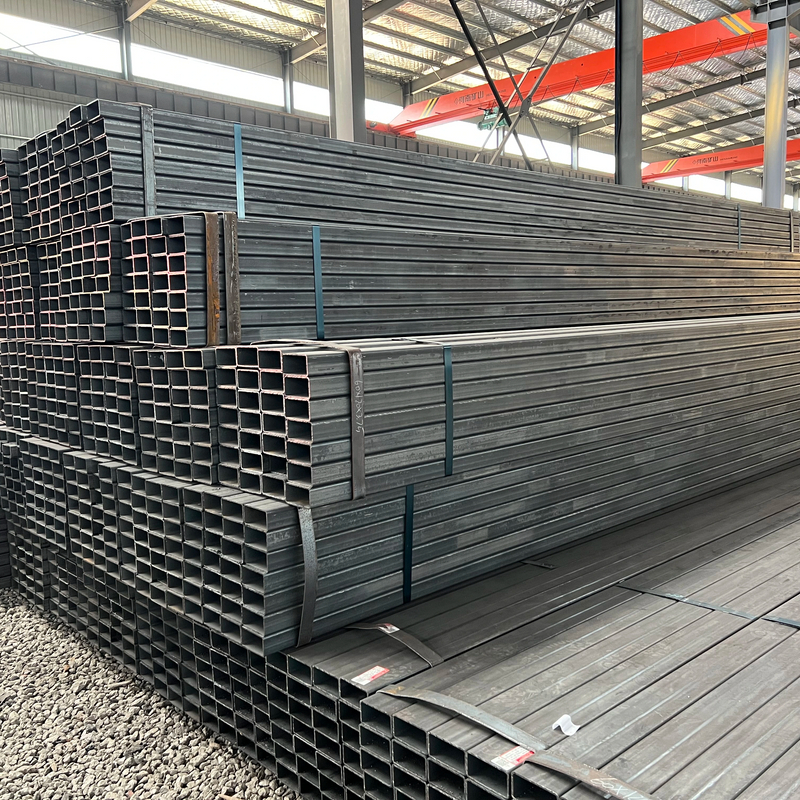 Black Steel Tube Square And Rectangular Hollow Section Steel Pipe Profile